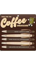 Load image into Gallery viewer, Coffee Obsessed Pen Set
