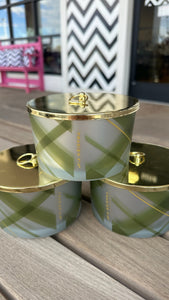 Frasier Fir Frosted Plaid 3-Wick Candle