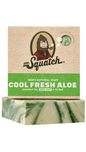 Load image into Gallery viewer, Dr. Squatch men's natural soap bar with packaging on a white background
