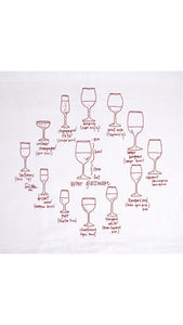 Wine Glassware Tea Towel