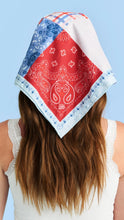 Load image into Gallery viewer, Patriotic Patchwork Headscarf
