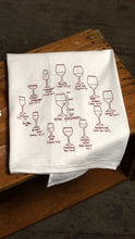 Load image into Gallery viewer, Wine Glassware Tea Towel
