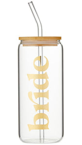 Gold Bride Glass Can