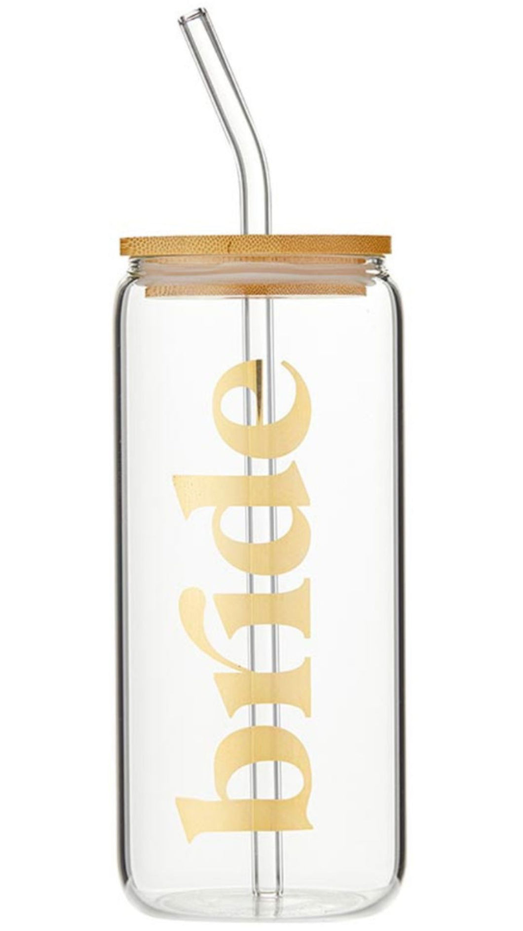 Gold Bride Glass Can