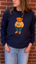 Load image into Gallery viewer, Navy CO Bear Crewneck
