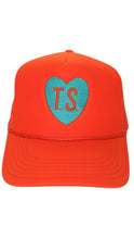 Load image into Gallery viewer, Orange TS Heart Hat
