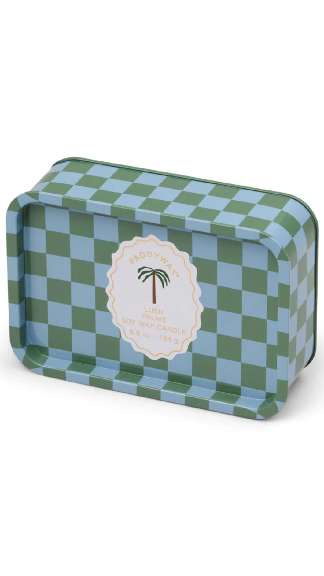 Dopo Printed Tin- Palm Candle