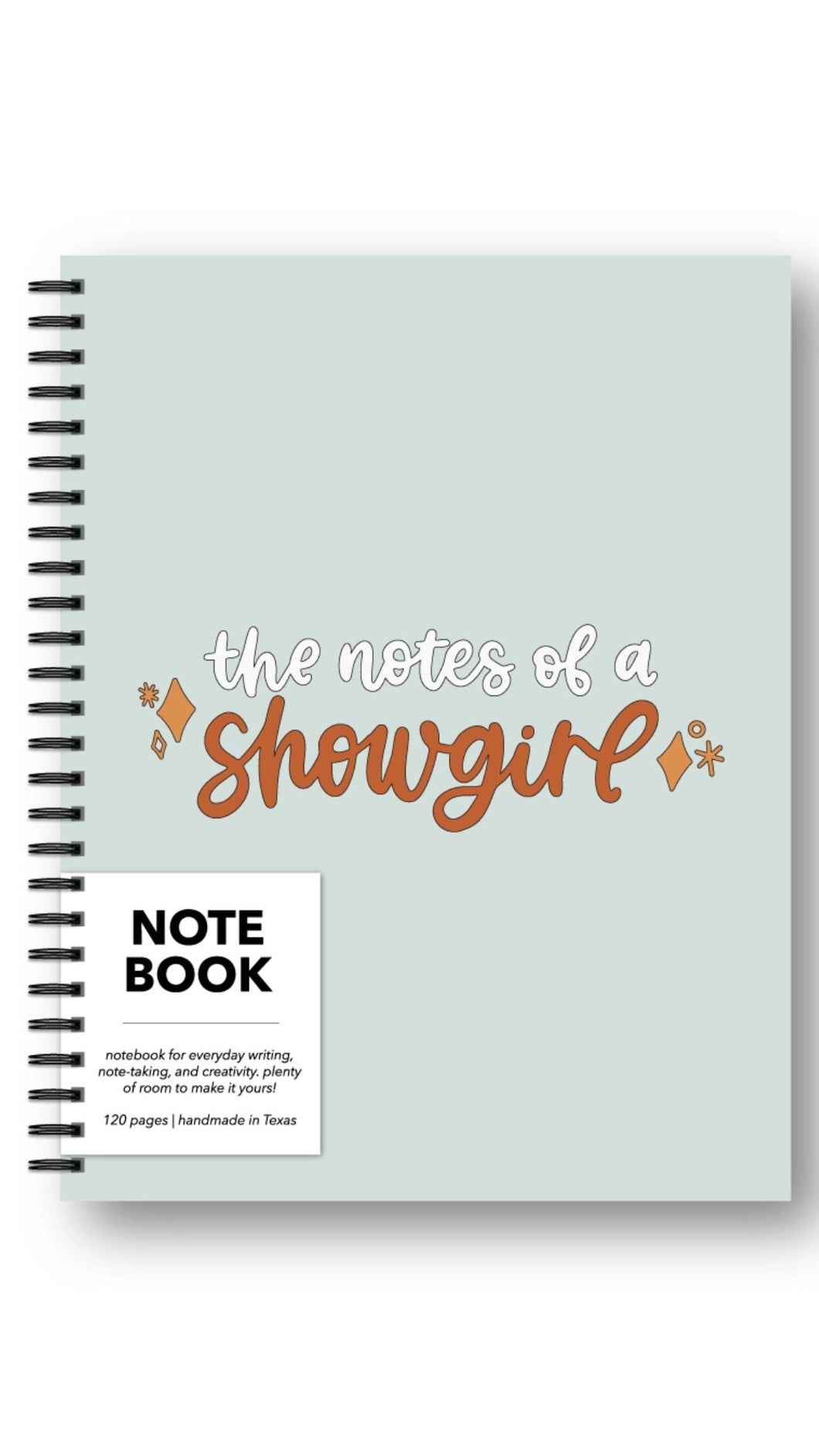 Notes of a Showgirl Notebook