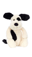 Load image into Gallery viewer, Bashful Black &amp; Cream Puppy Medium Plush
