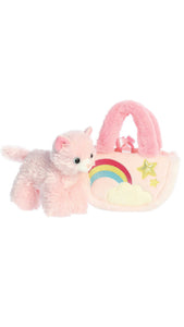 Rainbow Pink Kitty Purse