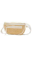 Load image into Gallery viewer, Woven belt bag with a white strap on a white background

