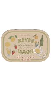 Bistro Tin Candle Lemon