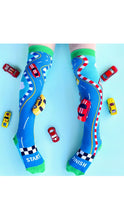 Load image into Gallery viewer, Racing Cars Toddler Socks
