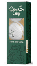 Load image into Gallery viewer, Golf ball packaging with 'Gomblin Golf' branding on a white background
