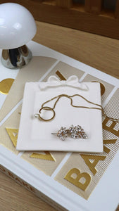 SQ Bow Lace Trinket Tray