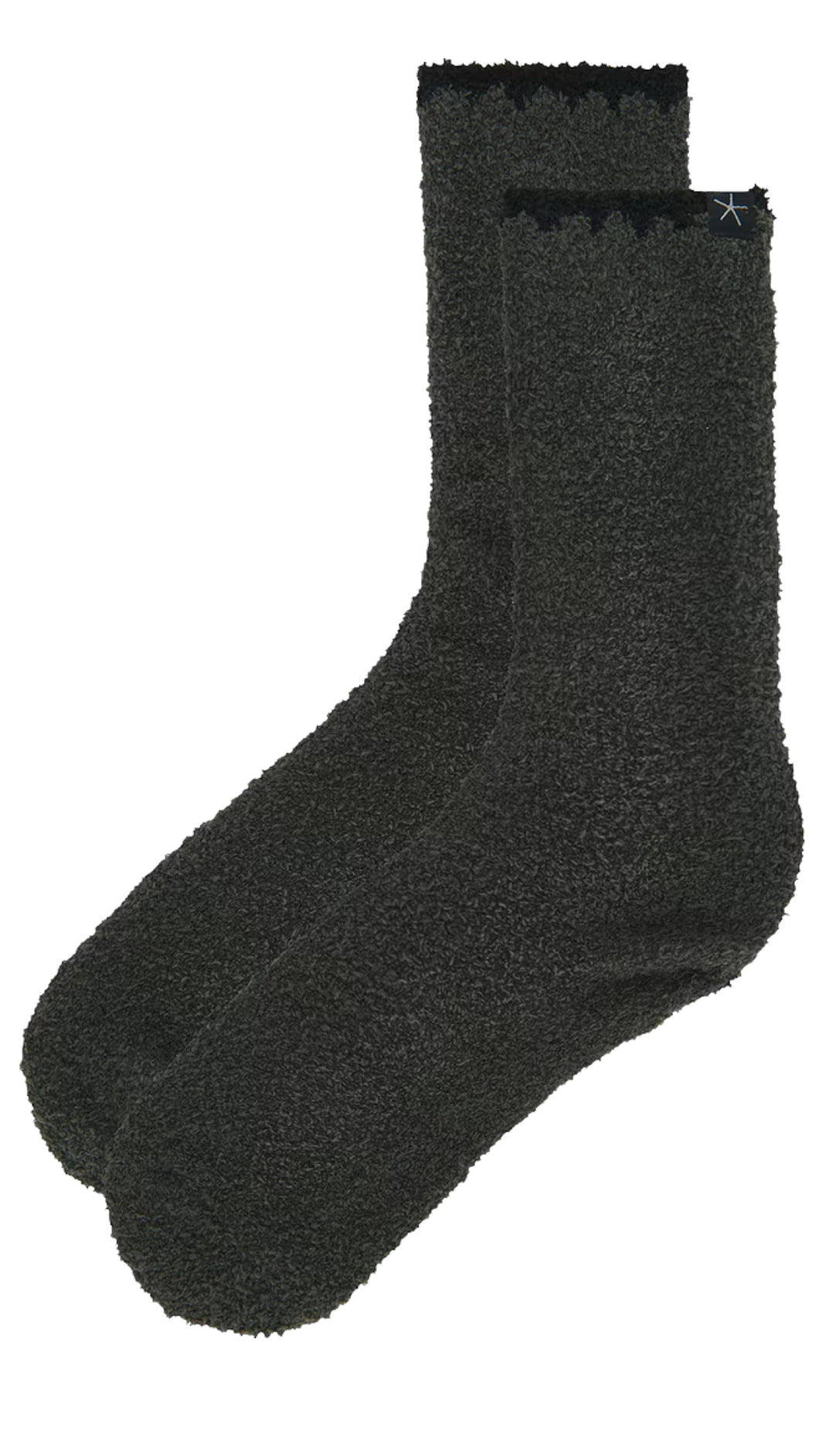 Moss CozyChic Blanket Stitch Socks