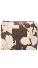 Load image into Gallery viewer, Floral patterned pouch with 'Aloha' text on a white background
