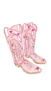 8"x10" Pink Boots Art Print