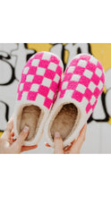 Load image into Gallery viewer, Pink Checkered Slippers
