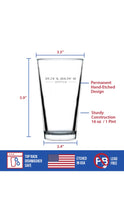 Load image into Gallery viewer, CO Coordinates Pint Glass
