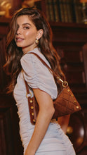 Load image into Gallery viewer, Kyle Bag-Chocolate Diamond Suede

