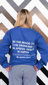 In The Mood Royal Blue Crewneck