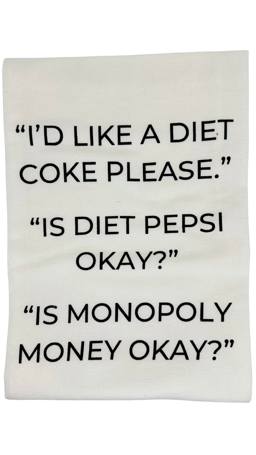 Diet Coke Monopoly Tea Towel