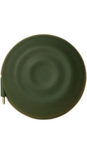 Load image into Gallery viewer, Dark forest green round retractable charger with a smooth, compact design

