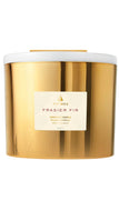 Frasier Fir Gilded 3-Wick Gold