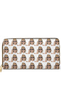 Load image into Gallery viewer, Taylor Swift Pattern Faux Leather Full Zip Wallet
