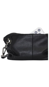 Daniel Crossbody Clutch Small Black/Gunmetal