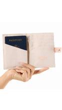Load image into Gallery viewer, Lei Stand Passport Holder Peachy
