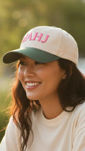 Load image into Gallery viewer, Green/Pink Mahj Hat
