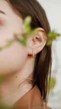 Load image into Gallery viewer, Silver Pave Hoop

