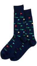 Load image into Gallery viewer, Golf Crew Navy Socks
