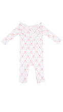 Load image into Gallery viewer, Bow Ruffle Long Sleeve Romper
