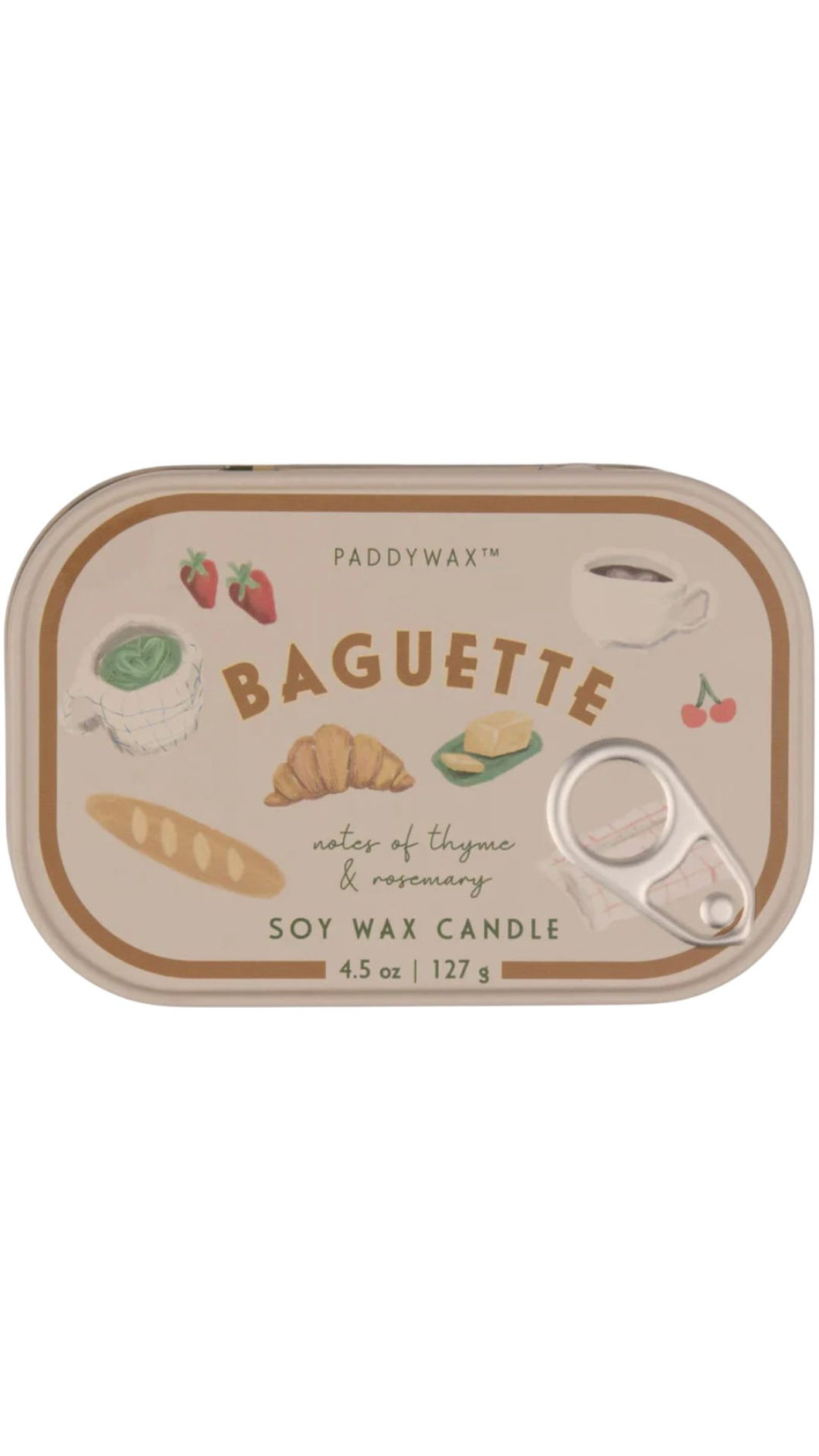 Bistro Tin Candle Baguette