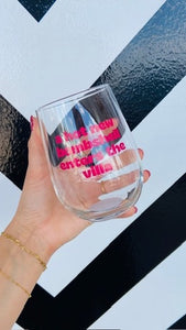 Hot Pink Bombshell Stemless