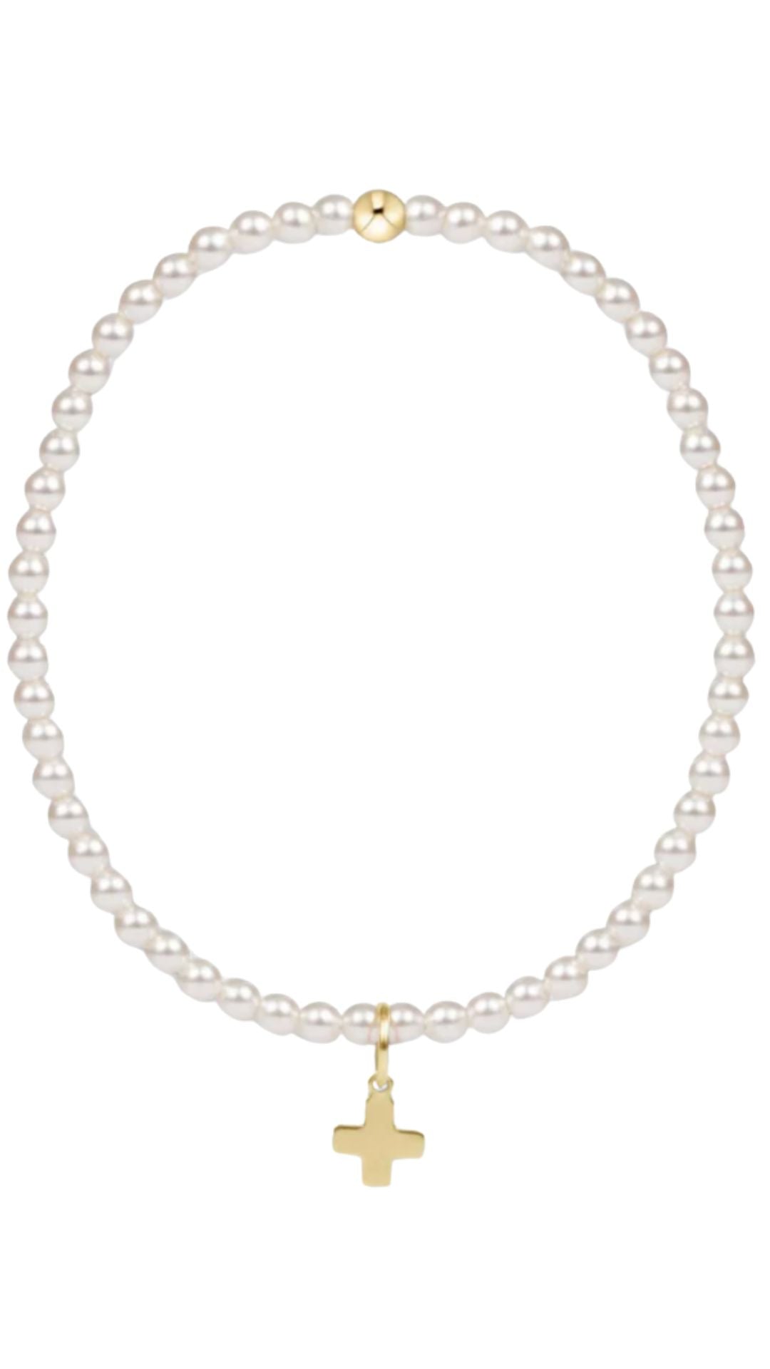CL PRL 3MM SC CH GLD Bracelet – Wish Gifts