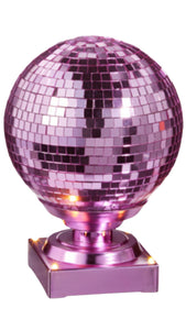 7.75" Pink Spinning Disco Ball