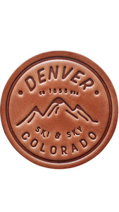 Denver Leather Coaster