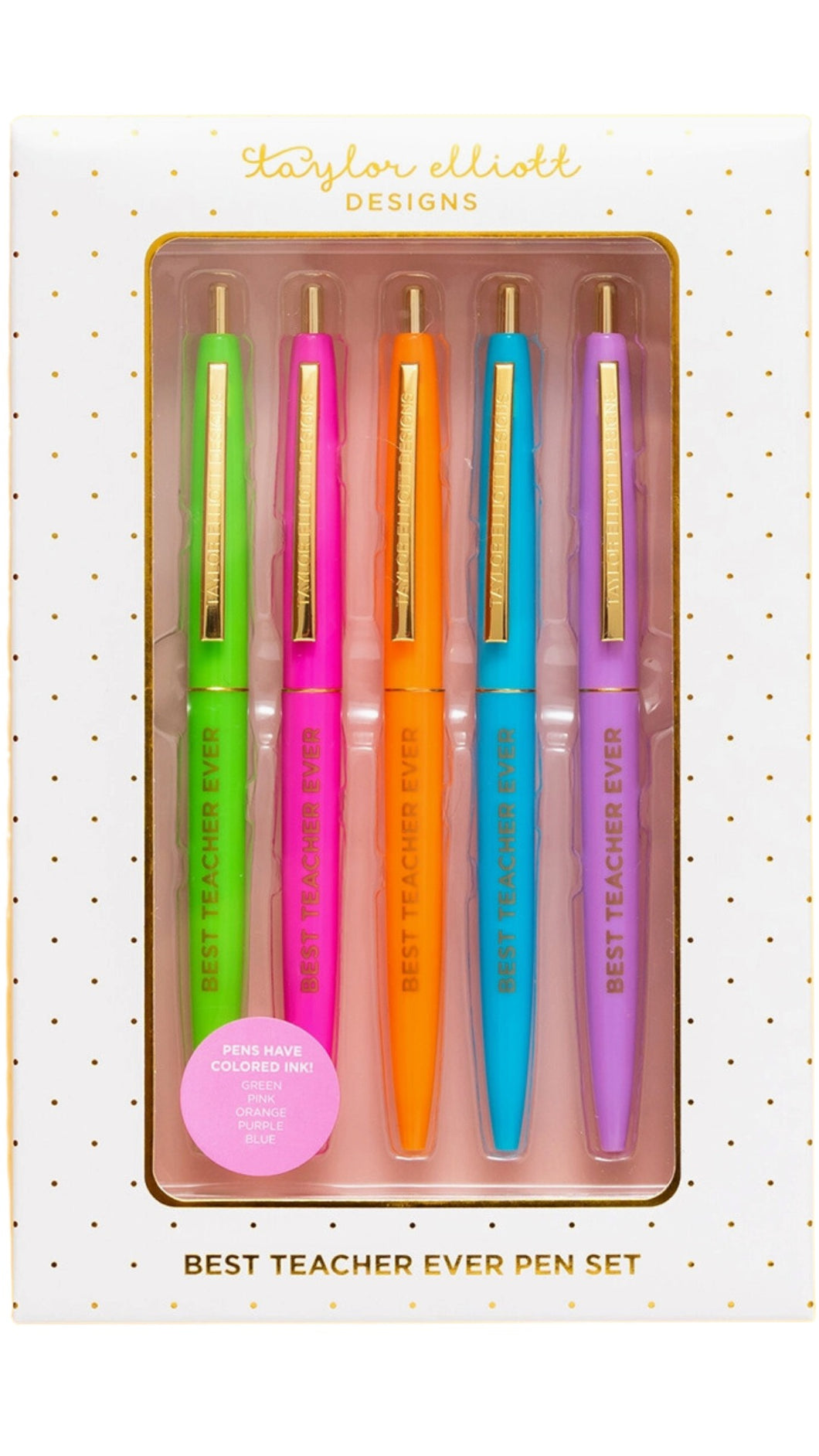 Teacher Appreciation Pen Set