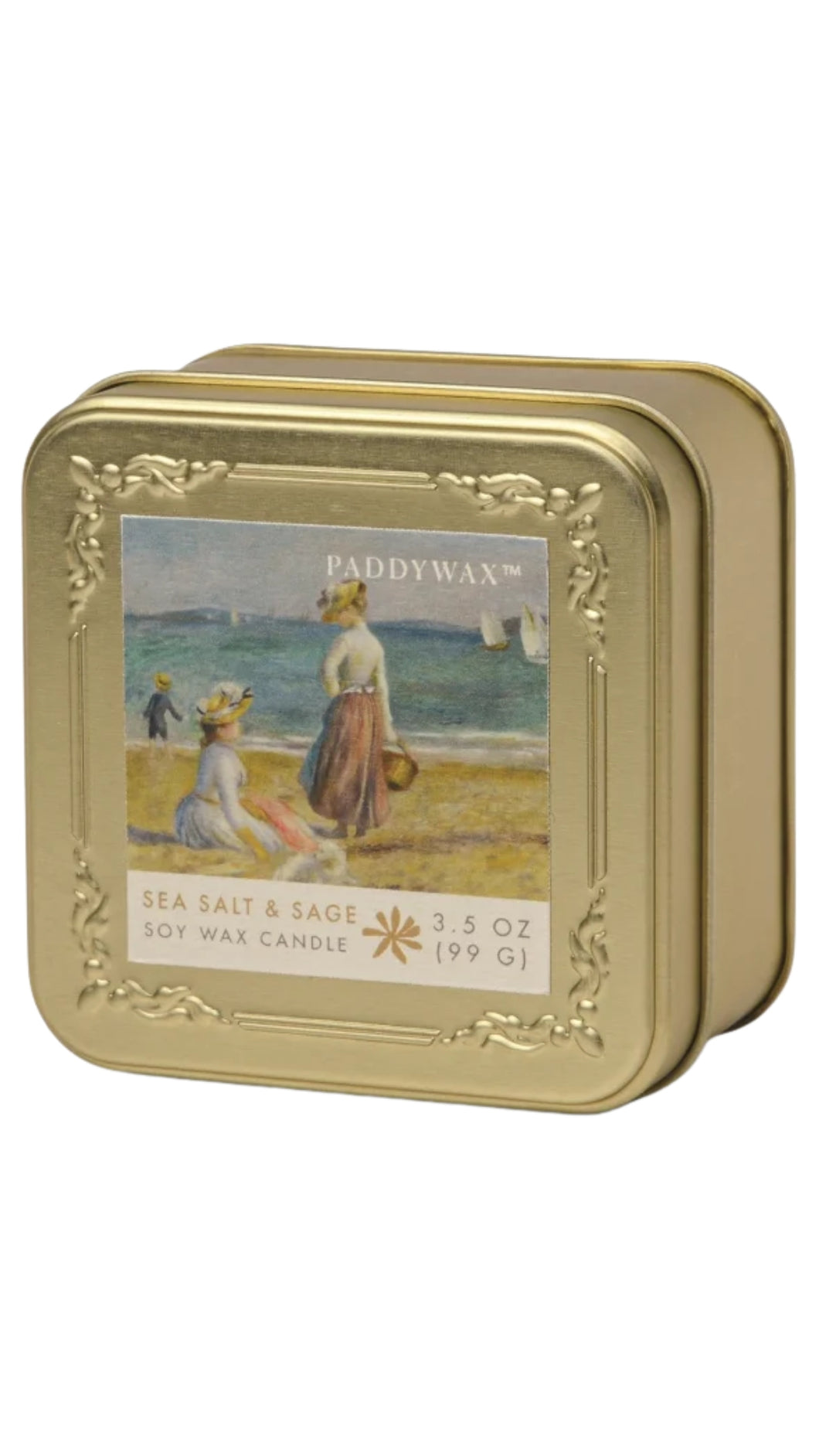 Gold Tin- Figures Candle
