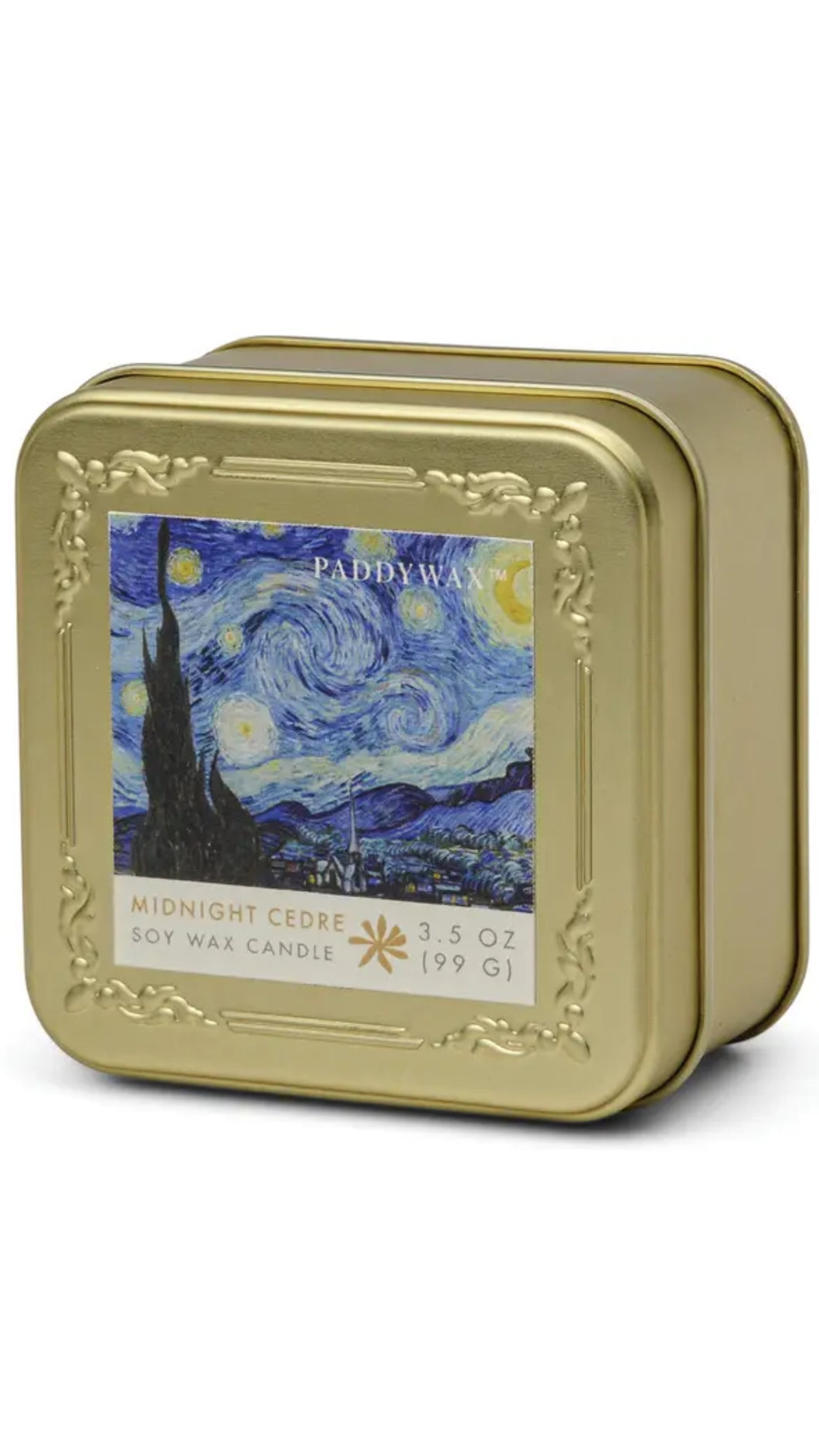 Gold Tin- Van Gogh Candle