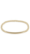 Gold bracelet on a white background