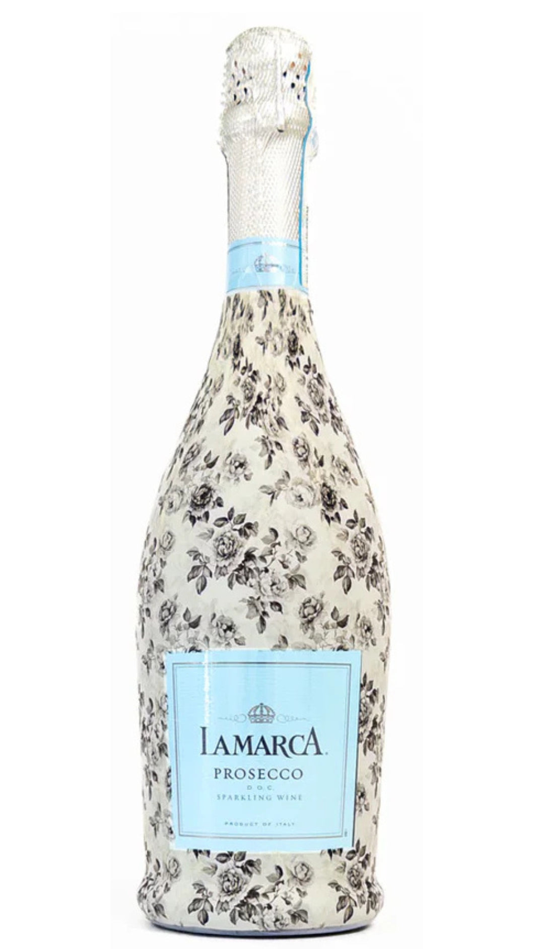 Black Floral Bottle Wrap