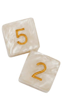 Load image into Gallery viewer, Ivory Pearl Mahjong Dice
