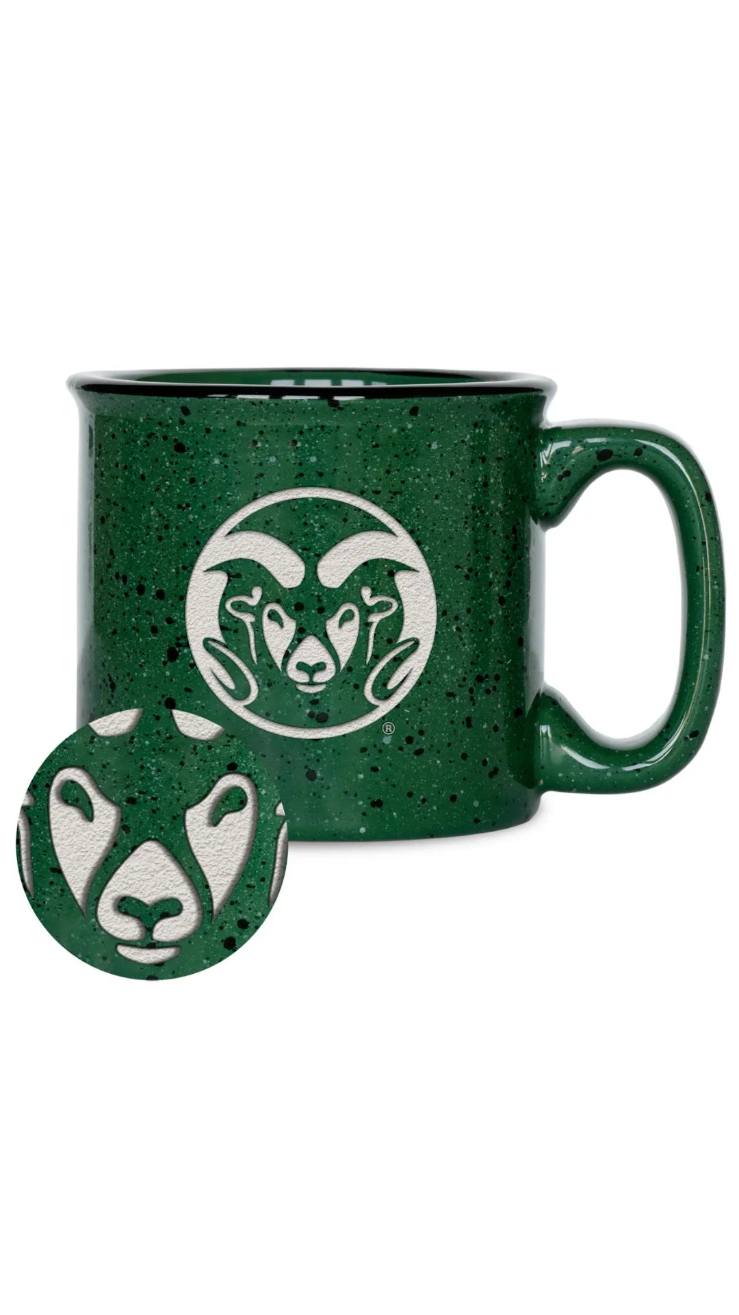 Rico Industries NCAA Speckle 12oz Laser Engraved Campfire Mug