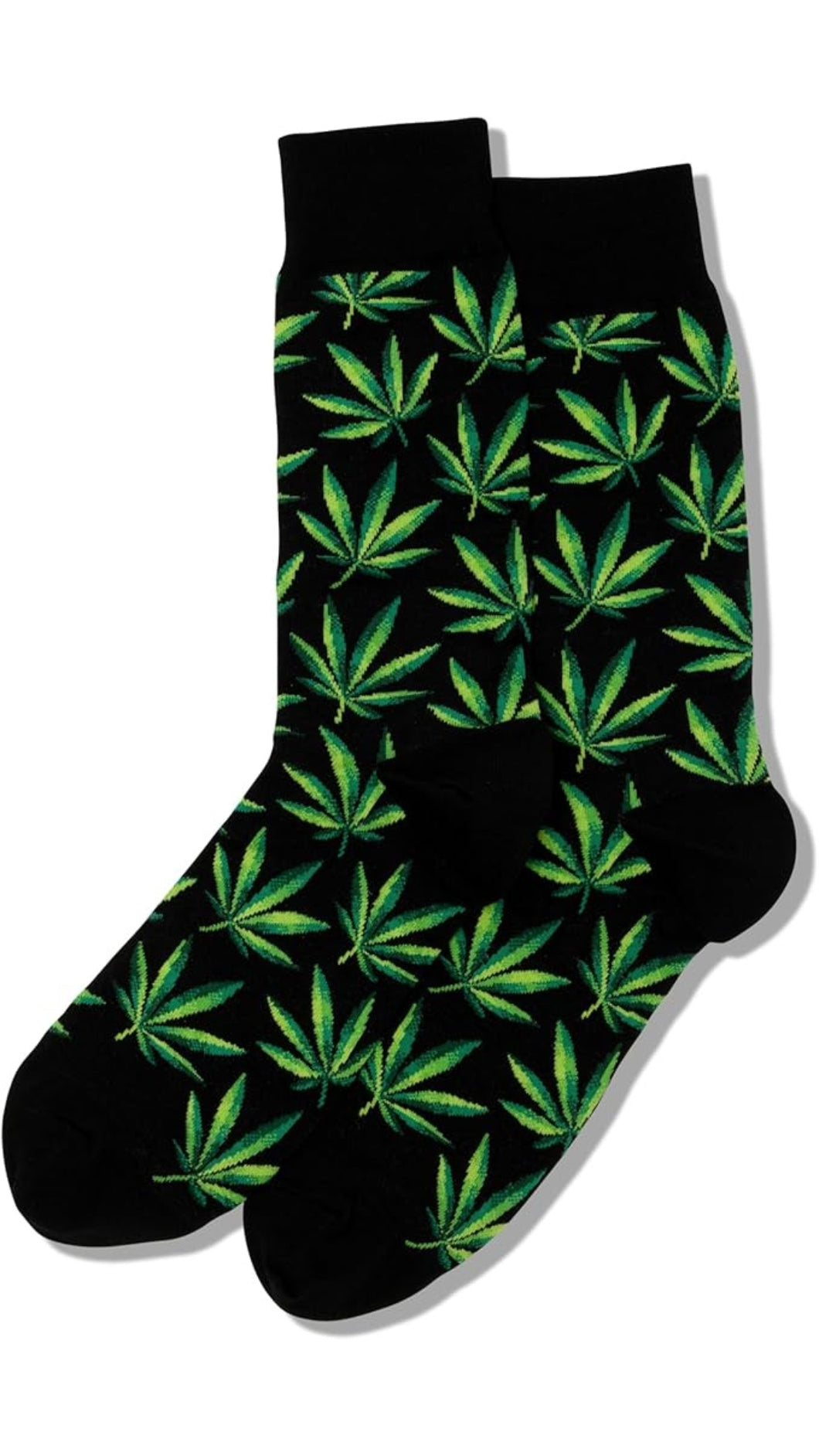 Printed Long Socks-Weed
