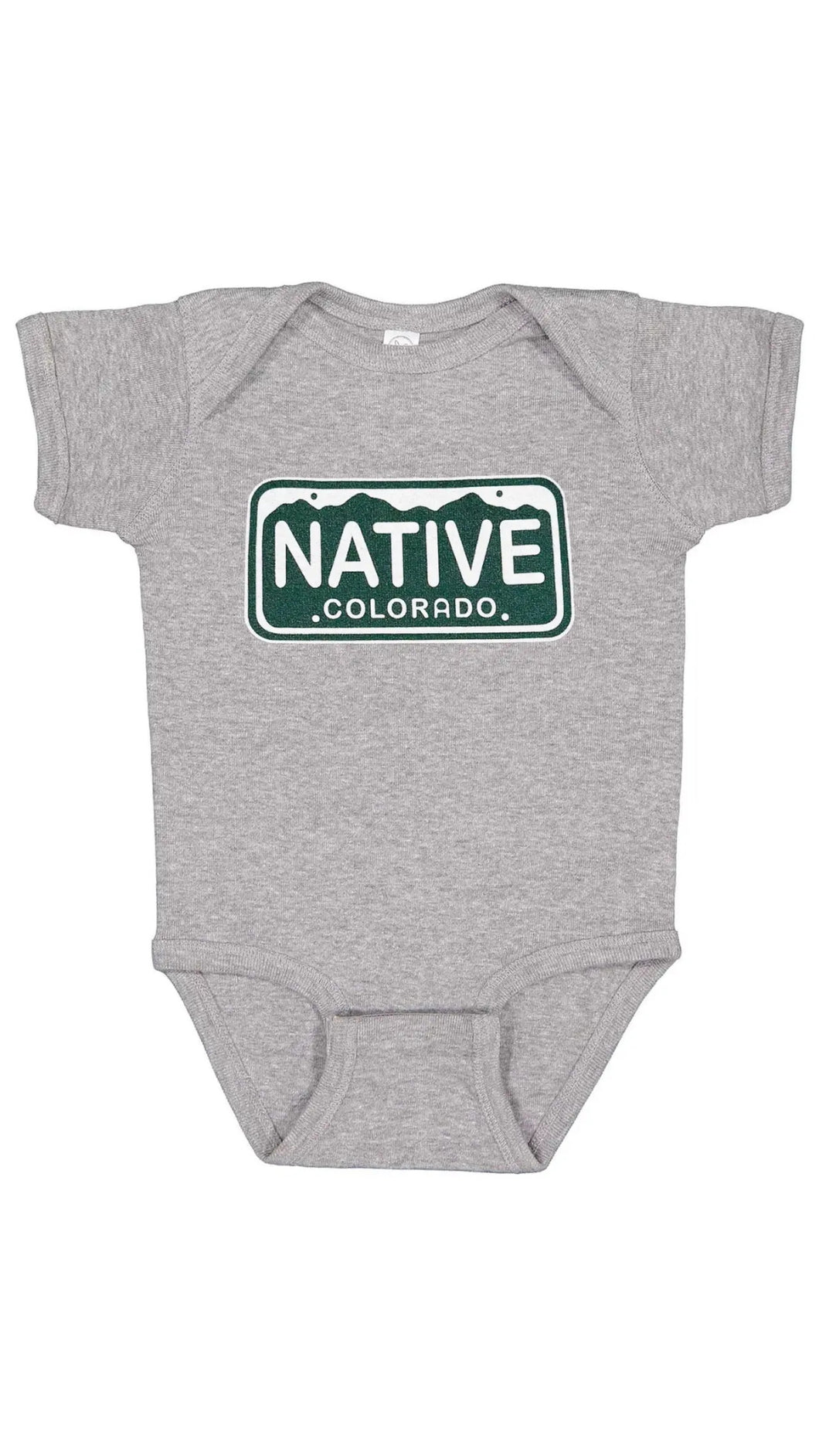 Native License Plate Onesie